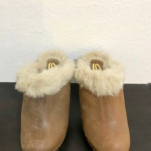 Furry Wedge Boots